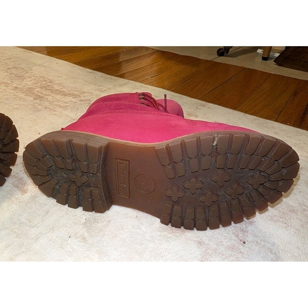 Timberland Womens Boots Fuchsia Pink Nubuck A14AK 6W Waterproof Gorpcore - Picture 8 of 10